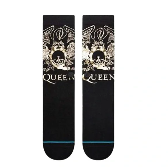 Stance Queen Golden Crew Socks Black Gold Size L InfiKnit - Picture 5 of 5